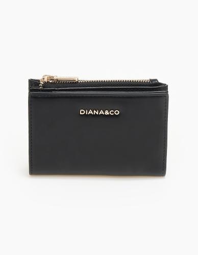 Γυναικείο πορτοφόλι με μαγνητικό κούμπωμα - Μαύρο